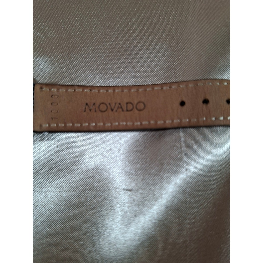 Ladies Movado Museum Swiss Quartz Black Dial Leather Strap Watch MO.01.3.14.6001 - Picture 8 of 10